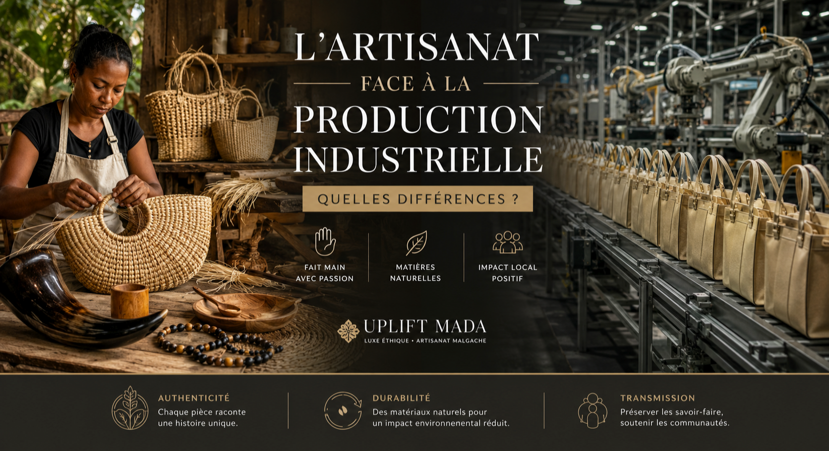 Artisanat face à la production industrielle : quelles différences pour un avenir plus durable ?