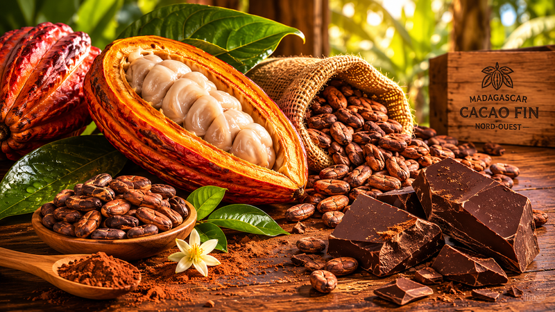 Cacao fin de Madagascar : trésor du Nord-Ouest