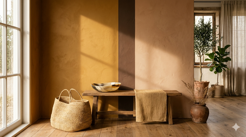 Décoration teintes terreuses : créer un intérieur apaisant