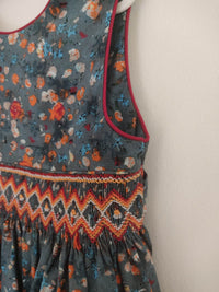 Robe smock imprimée florale