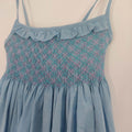 Robe à smock bleu ciel