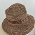 Chapeau en Raphia et Cuir de Zébu - modèle A