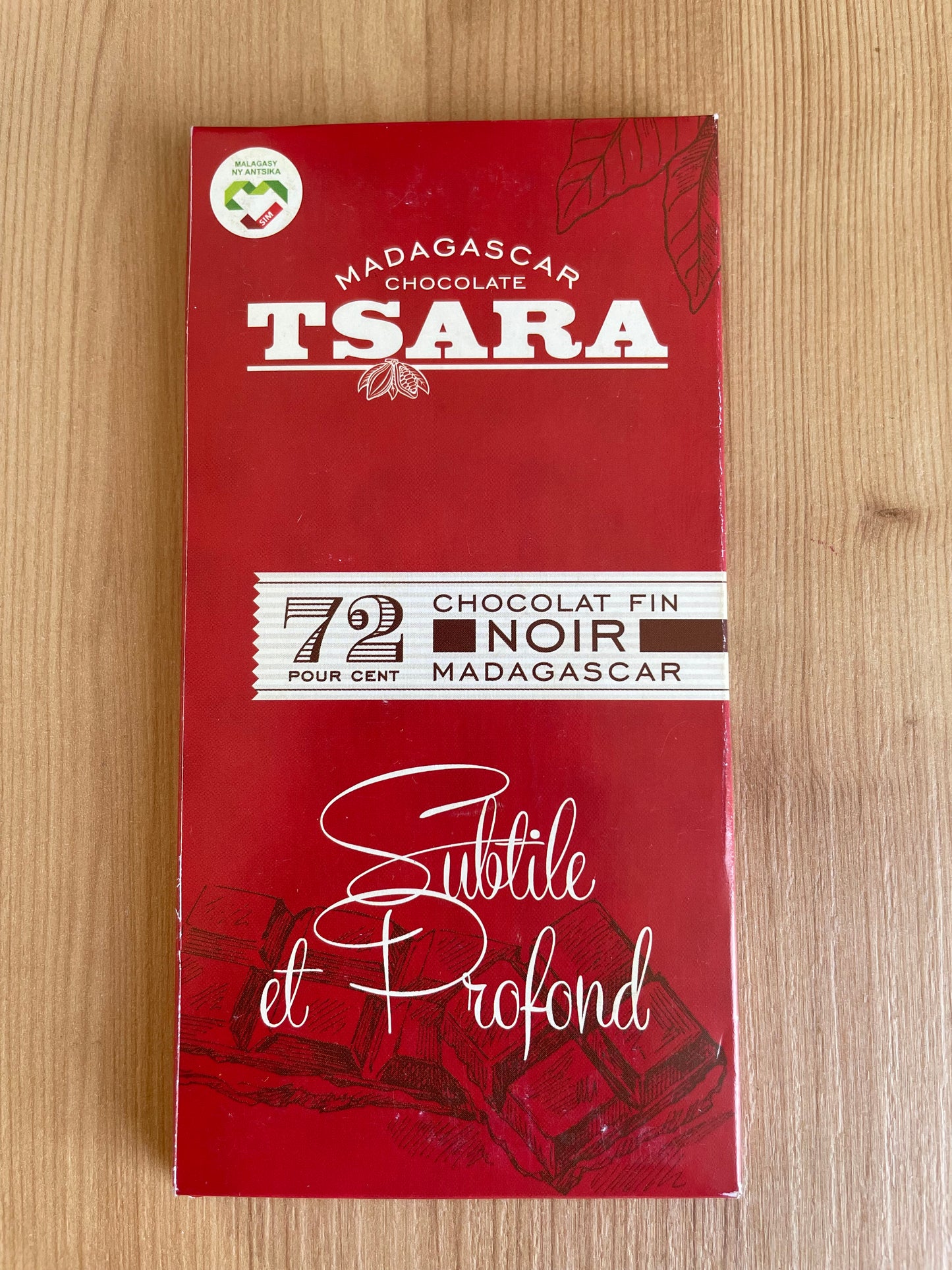 Chocolat TSARA - Subtile et profond - 75g