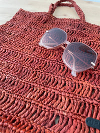 Sac en raphia crocheté - Rouille