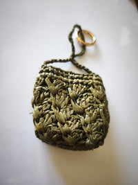 Bijou de sac en raphia naturel - Porte-clés artisanal | Modèle G