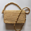 Sac bandoulière en raphia
