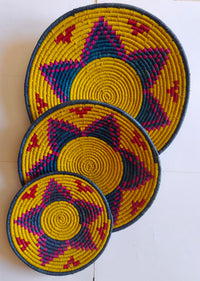 Déco murale en sisal - série de 3