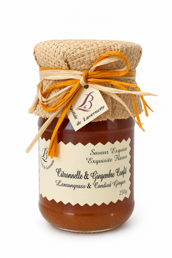 Gelée de citronnelle & gingembre confit