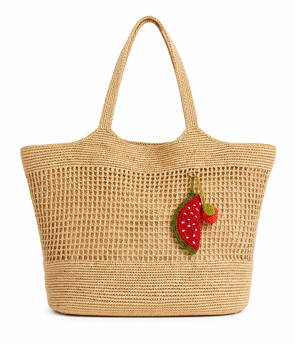 Sac Cabas en Raphia Naturel