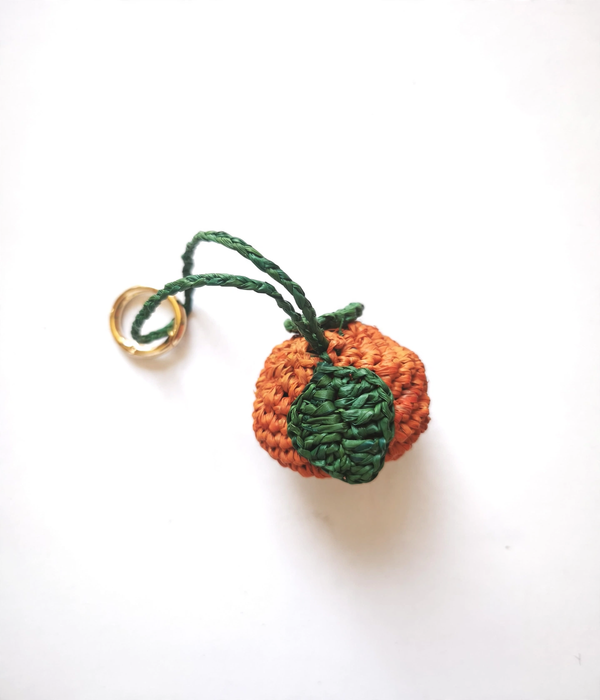 Bijoux de sac en raphia naturel - Porte-clés artisanal | Modèle K