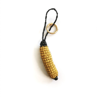 Bijoux de sac en raphia naturel - Porte-clés artisanal | Modèle A
