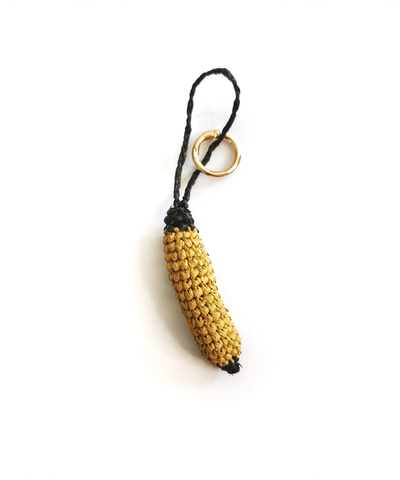 Bijou de sac en raphia naturel - Porte-clés artisanal | Modèle A