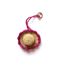 Bijou de sac en raphia naturel - Porte-clés artisanal | Modèle N