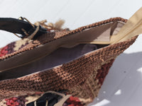 Sac Patchwork – Raphia & Cuir de Zébu