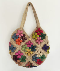 Sac Cabas en Raphia Naturel - modèle B
