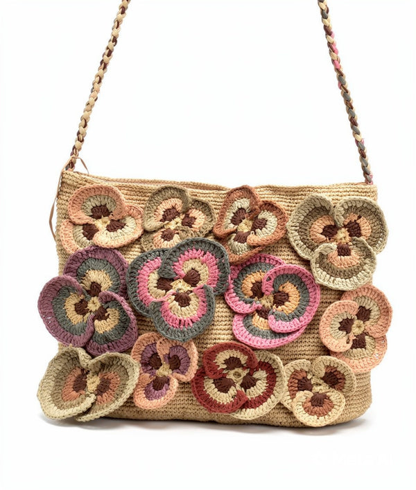 Sac Bandoulière en Raphia Naturel